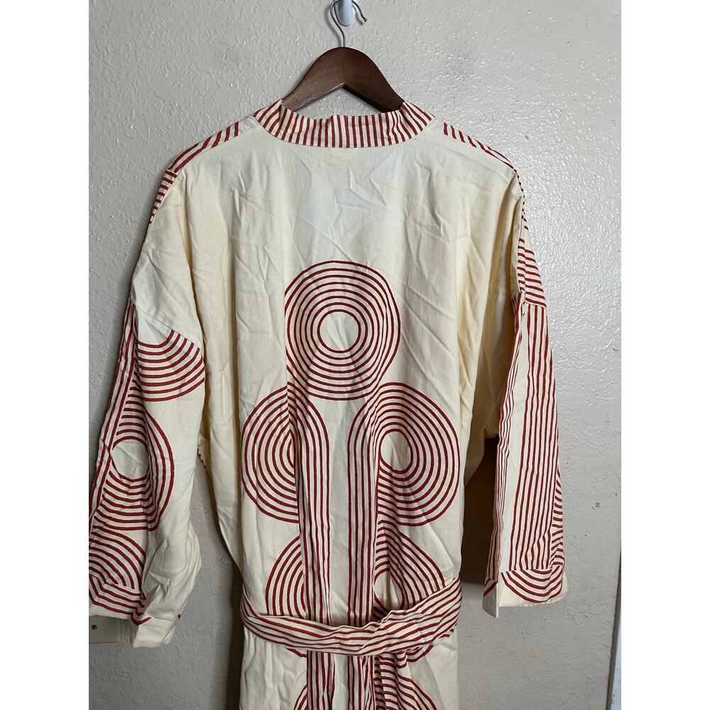 Block Shop Textiles Poiret Robe size XXL/XXXL Geometric Hand Printed - Picture 9 of 13
